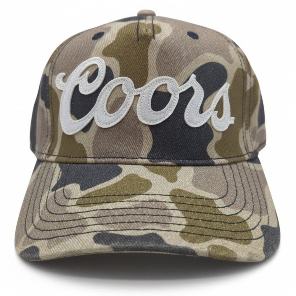 Coors Beer Duck Camo Snapback Hat Mens Adjustable Cotton Baseball Cap Camouflage